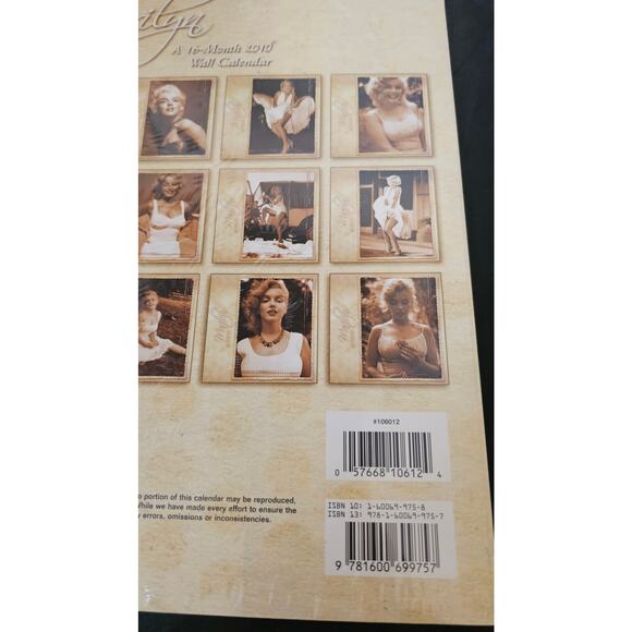 2010  Marilyn Monroe Calendar Sealed - Picture 4 of 5